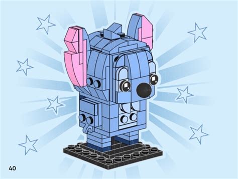 LEGO 40674 Stitch Instructions, BrickHeadz - Disney