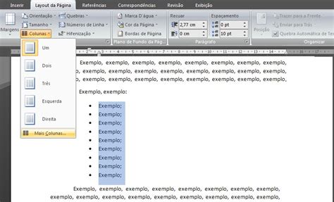 Como Dividir Texto Em Duas Ou Mais Colunas No Word 2010 2013 E 2016 Images