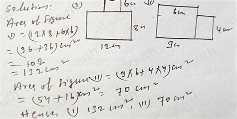 Solved Learning Task 1 Find The Area Of Each Irregular Figures 6 Cm