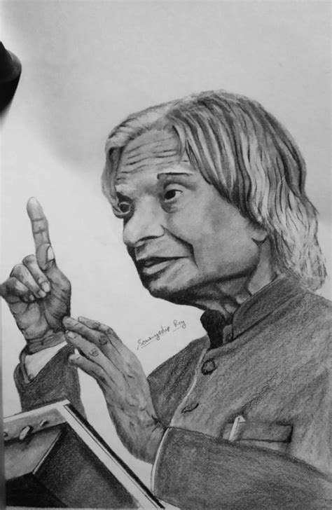 Sketch of Dr. APJ Abdul Kalam – India NCC