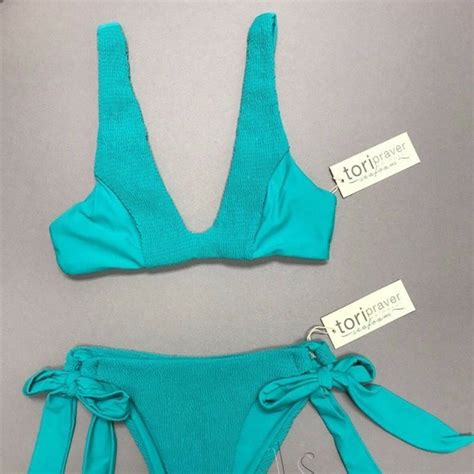 Tori Praver Swimwear Swim Tori Praver Nwt S M L Xl Seafoam Aqua