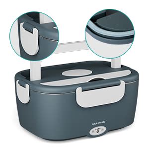 Nulmvic Gamelle Chauffante Électrique 75W 1 5L Lunch Box Chauffante