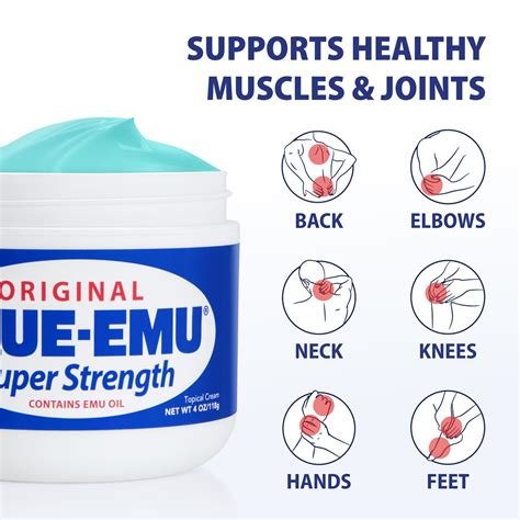 Blue Emu Original Super Strength Muscle And Joint Cream Oz Blue