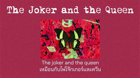 Thaisub The Joker and the Queen Ed Sheeran แปลไทย YouTube