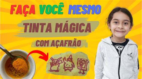 FAÇA VOCÊ MESMO TINTA MÁGICA AÇAFRÃO façavocêmesmo YouTube