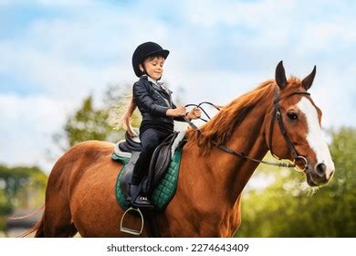 Small Child Jockey Outfit Riding Horse Stock Photo 2274643409 | Shutterstock