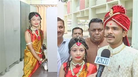 Gujarat Election 2017 Couple Cast Their Vote Before Wedding गुजरात चुनाव 2017 वोट डालने की