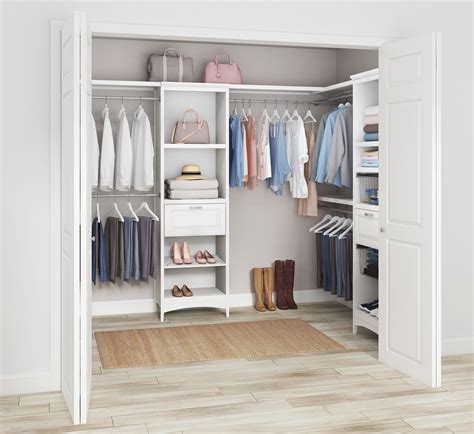 Shop allen + roth Hartford White Walk-In Closet Collection at Lowes.com