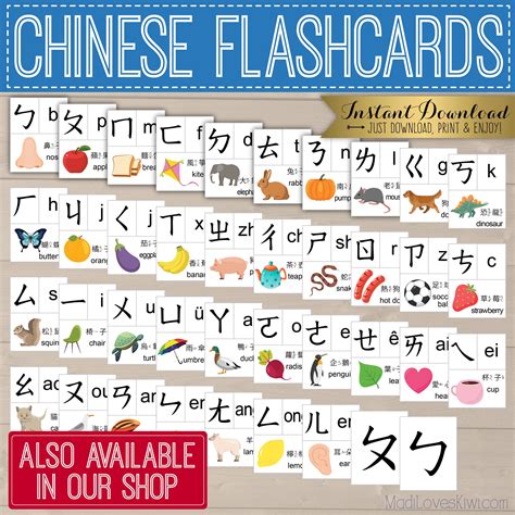 Chinese Alphabet Poster Zhuyin Pinyin Printable 16x20 - Etsy | Chinese ...