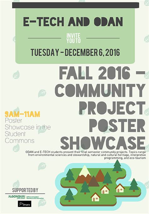 Community Project Poster Showcase - Pembroke Campus