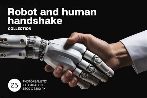 Robot and human handshake Graphics - YouWorkForThem