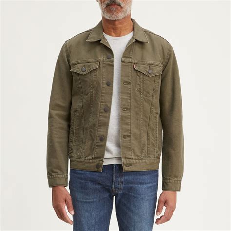 Levis Premium Trucker Jacket Olive Night Canvas Garmentory