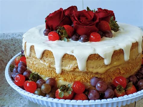 Naked Cake Rosas Pessoas Elo Produtos Especiais