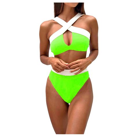 Szxzygs Swimsuit Tops For Women Bikini Women S Temperament Split