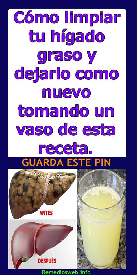 Cómo limpiar tu hígado graso y dejarlo como nuevo tomando un vaso de