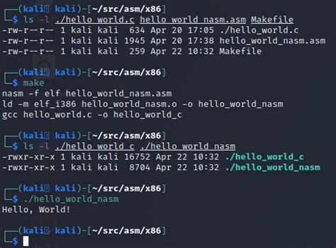 Linux X86 Assembly How To Build A Hello World Program In Nasm