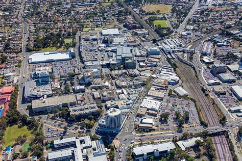 aerial stock image blacktown centre