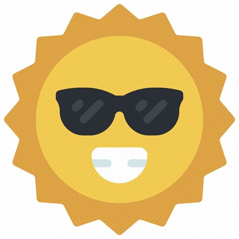 Sun, smiley, summertime, sunshine, emoji icon - Download on Iconfinder