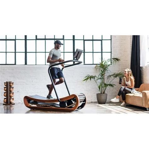 NOHRD Sprintbok Treadmill Walnut Manual Curved Yiassu