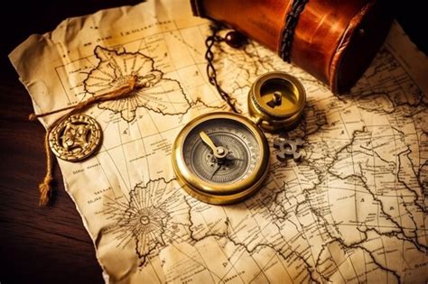 Premium Photo | Hidden treasure map leading to untold riches
