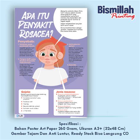 Jual Poster Kesehatan Apa Itu Penyakit Rosacea Shopee Indonesia