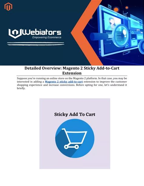 Ppt Webiators Provide Sticky Add To Cart Extension For Magento Store