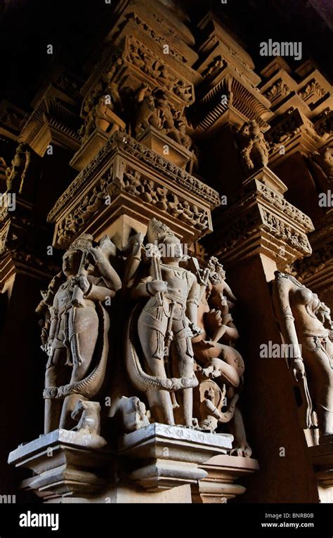 Khajuraho Temple Sculptures High Resolution Stock Photography and ...