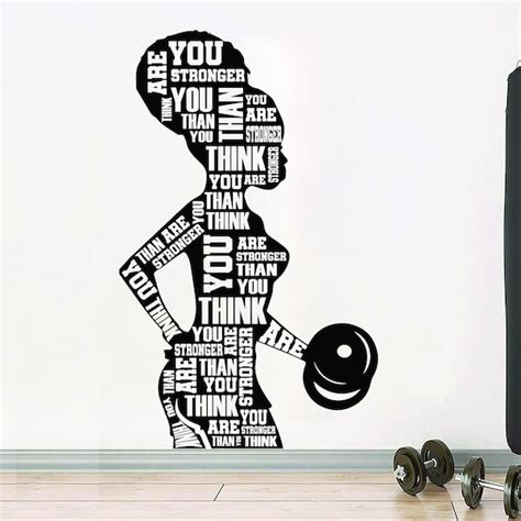 Gym Wall Decal Etsy