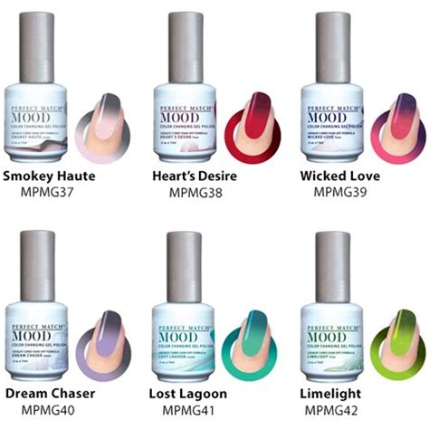 Lechat Perfect Match Gel Polish Mood Changing Colors Fall 2015 Set Of 6