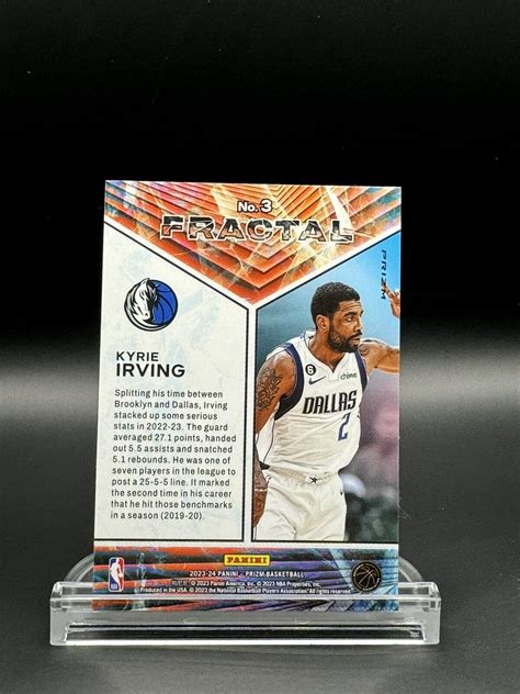 Panini Prizm Fractal Silver Disco Prizm Kyrie Irving Dallas