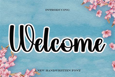 Welcome Font By Putrasyahreza00 · Creative Fabrica