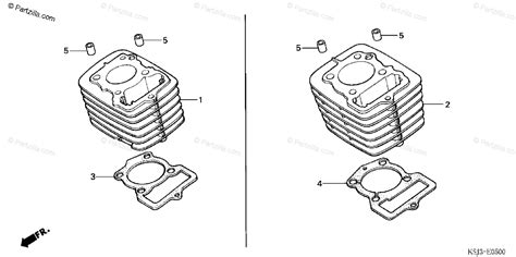 Honda Motorcycle 2004 Oem Parts Diagram For Cylinder