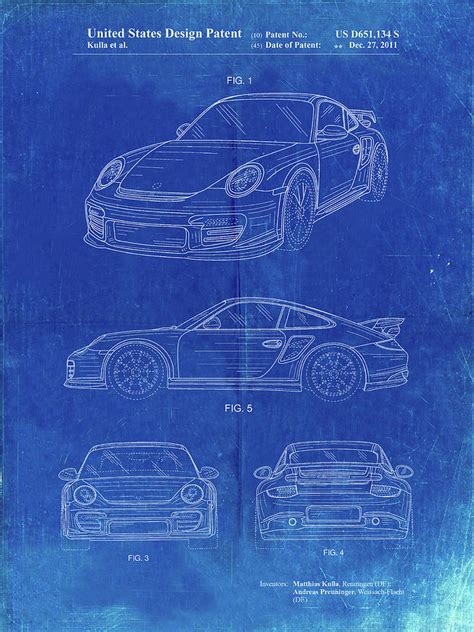 Porsche 911 Gt2rs Blueprint