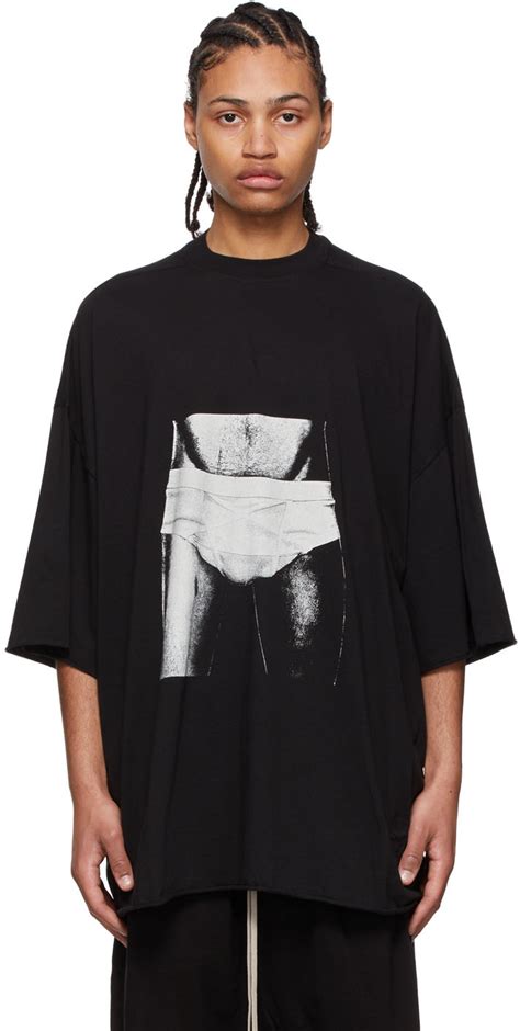 Rick Owens Drkshdw Black Tommy T Shirt Rick Owens Drkshdw