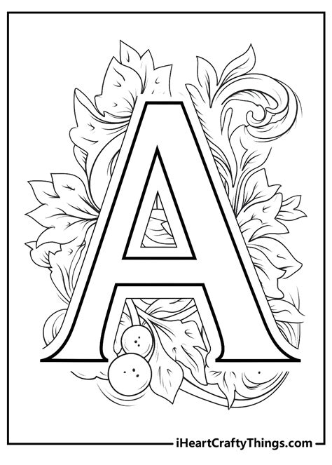 Printable Fancy Letter Coloring Pages - Infoupdate.org