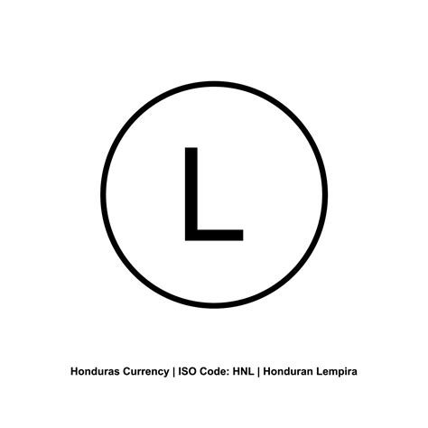 Honduras Currency Symbol, Honduran Lempira Icon, HNL Sign. Vector Illustration 20455936 Vector ...