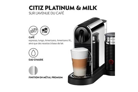 Cafeti Re Dosette Ou Capsule Magimix Nespresso Citiz Milk Platinum