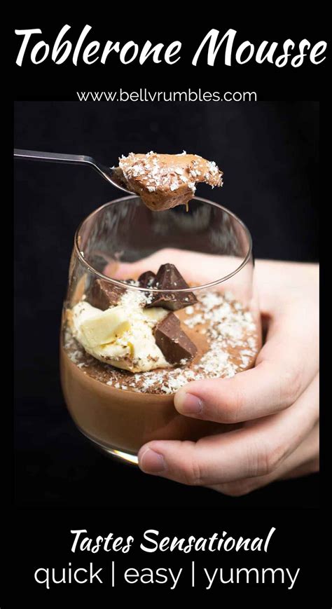 The Best Toblerone Mousse So Easy Recipe Toblerone Mousse