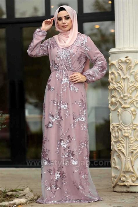 Latest Fancy Party Wear Formal Hijabs Abaya Evening Dresses 26