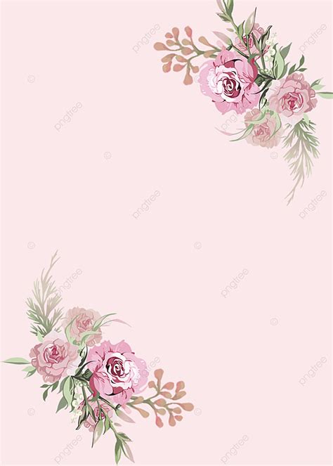 Pink Floral Simple Background Wallpaper Image For Free Download - Pngtree