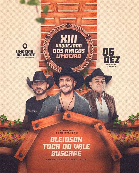 FLYER PSD Vaquejada Piseiro Sertanejo Forró Vaqueiro Elementos