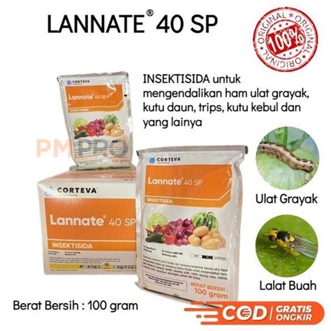 Insektisida Dupont Lannate 40 SP 100 Gram Bahan Aktif Metomol 40 Obat