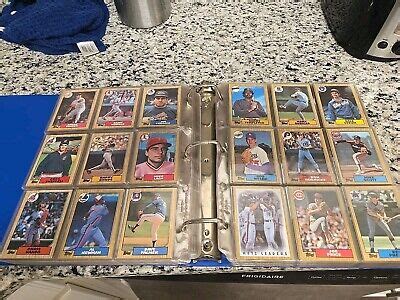 Topps Baseball Complete Card Hand Collated Set In Binder Mint