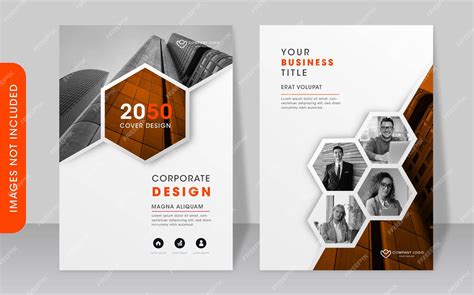 Premium Vector Modern Corporate Book Cover Design Template