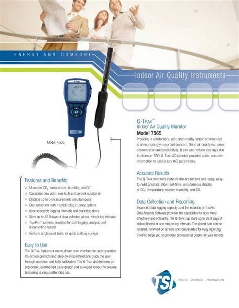 Q Trak Indoor Air Quality Monitor Model Tsi