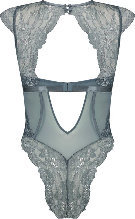 Hunkemöller Dames Lingerie Body Ariana Blauw maat XS bol