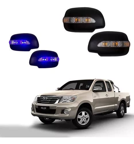 Cubre Espejos Led Ambar Y Azul Toyota Hilux Vigo 2012 2014 Envío gratis