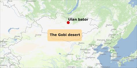 Where Is Gobi Desert Located On The World Map Map