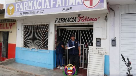 Fiscalización a Boticas y Farmacias de Paiján Noticias