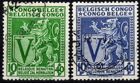 Belgian Congo B32 3 F VF Used CV 4 00 X4308 Europe Belgium